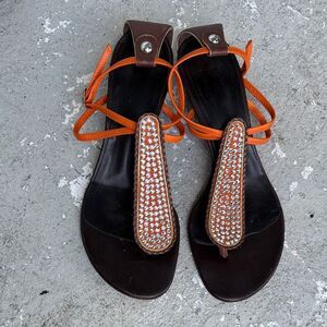 Guiseppe Zanotti rhinestone wedges